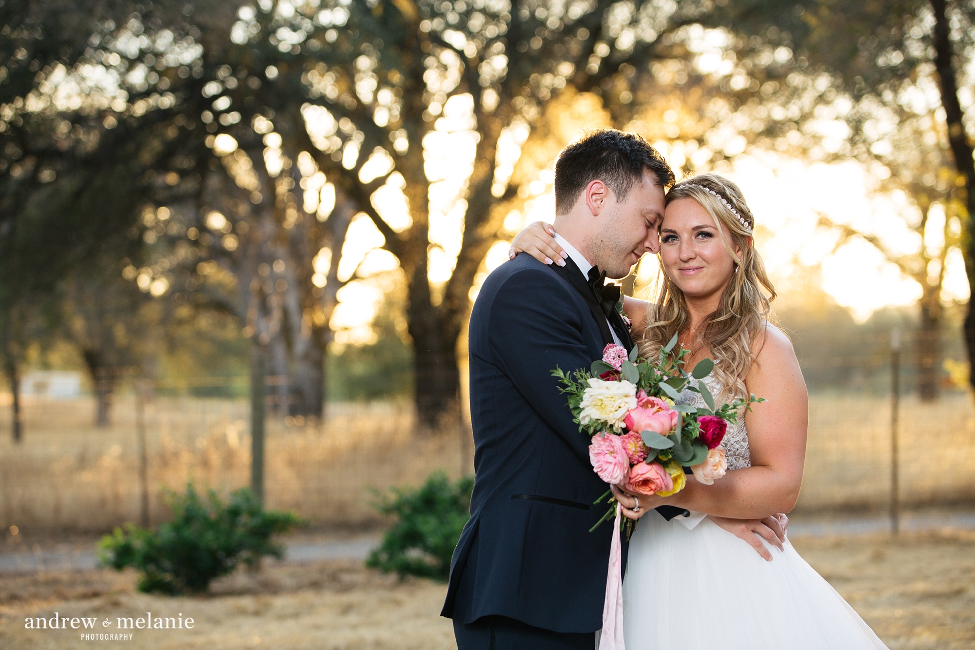 Sunset wedding photos Northern California
