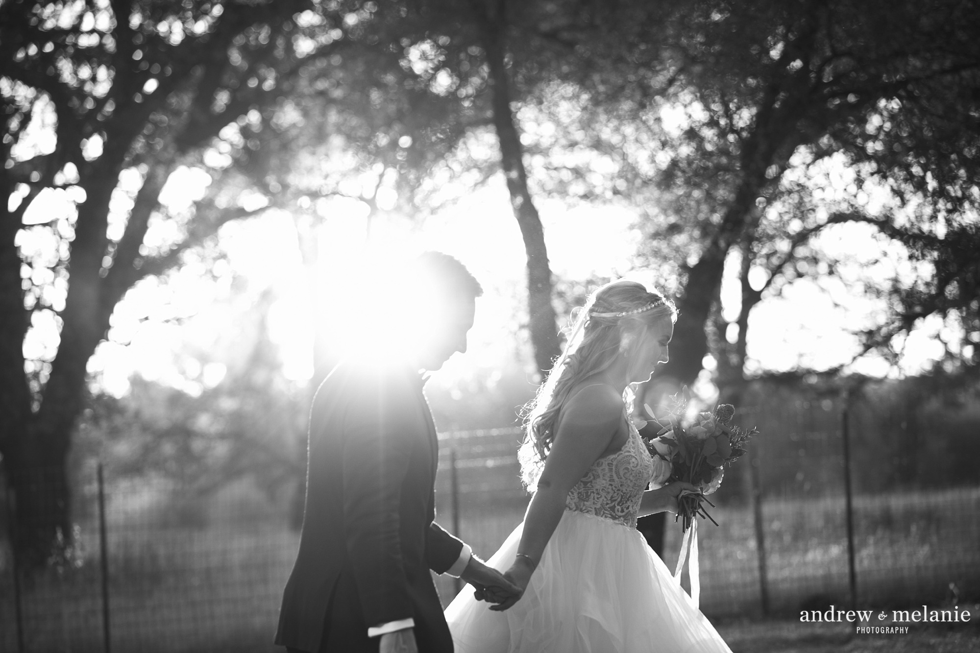 sunset wedding photos