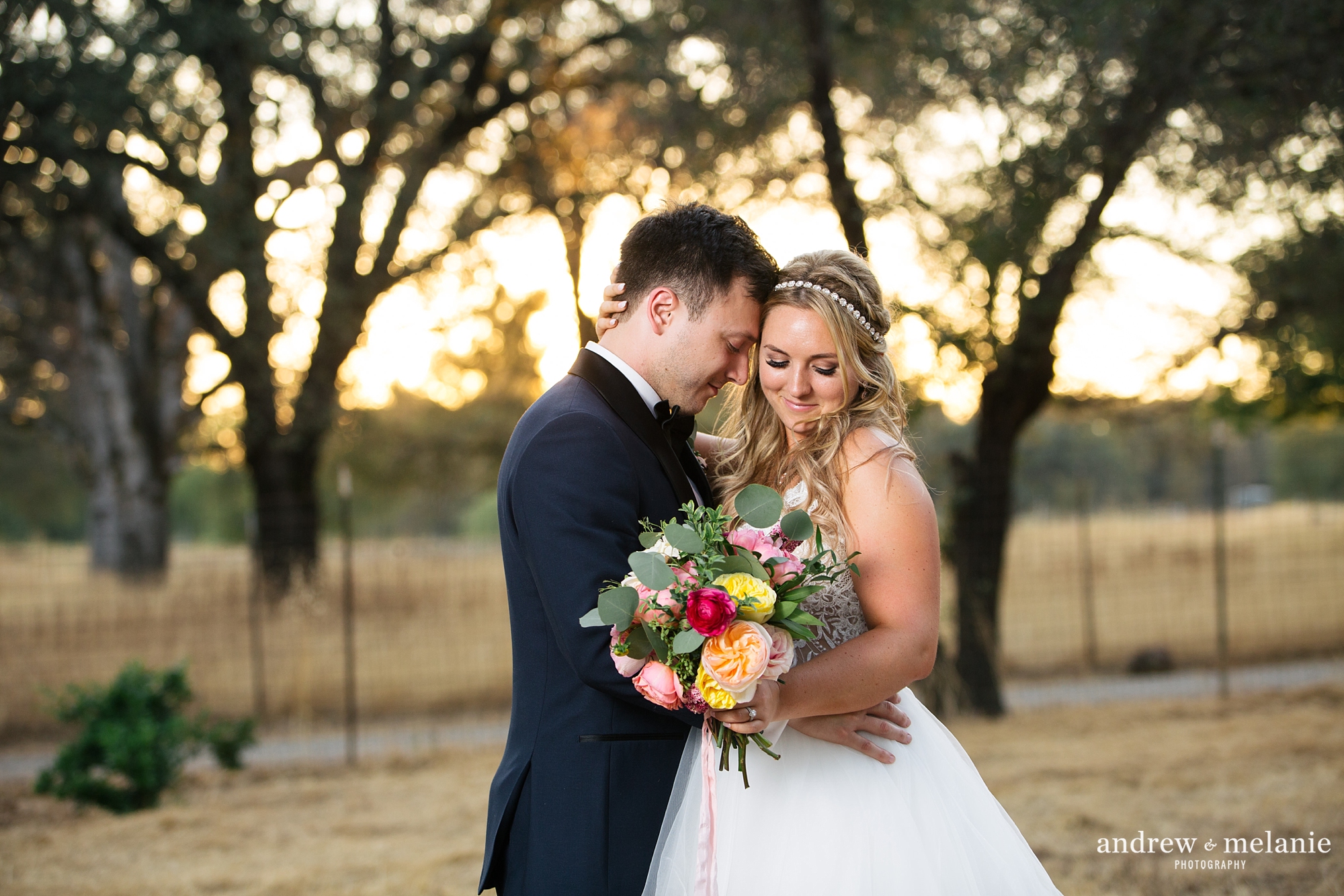 Sunset wedding photos Northern California wedding photographers