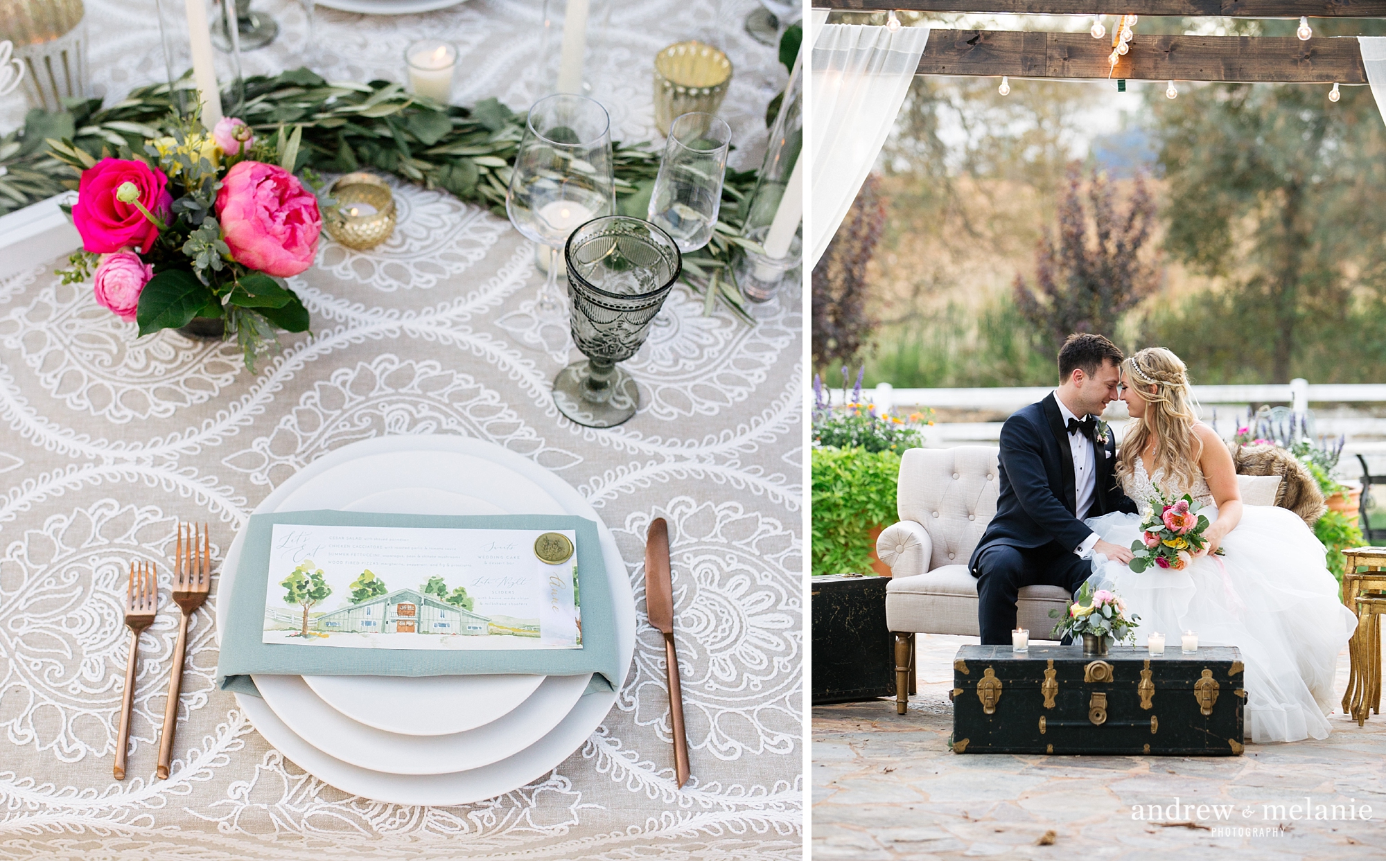 Elegant barn wedding Northern California