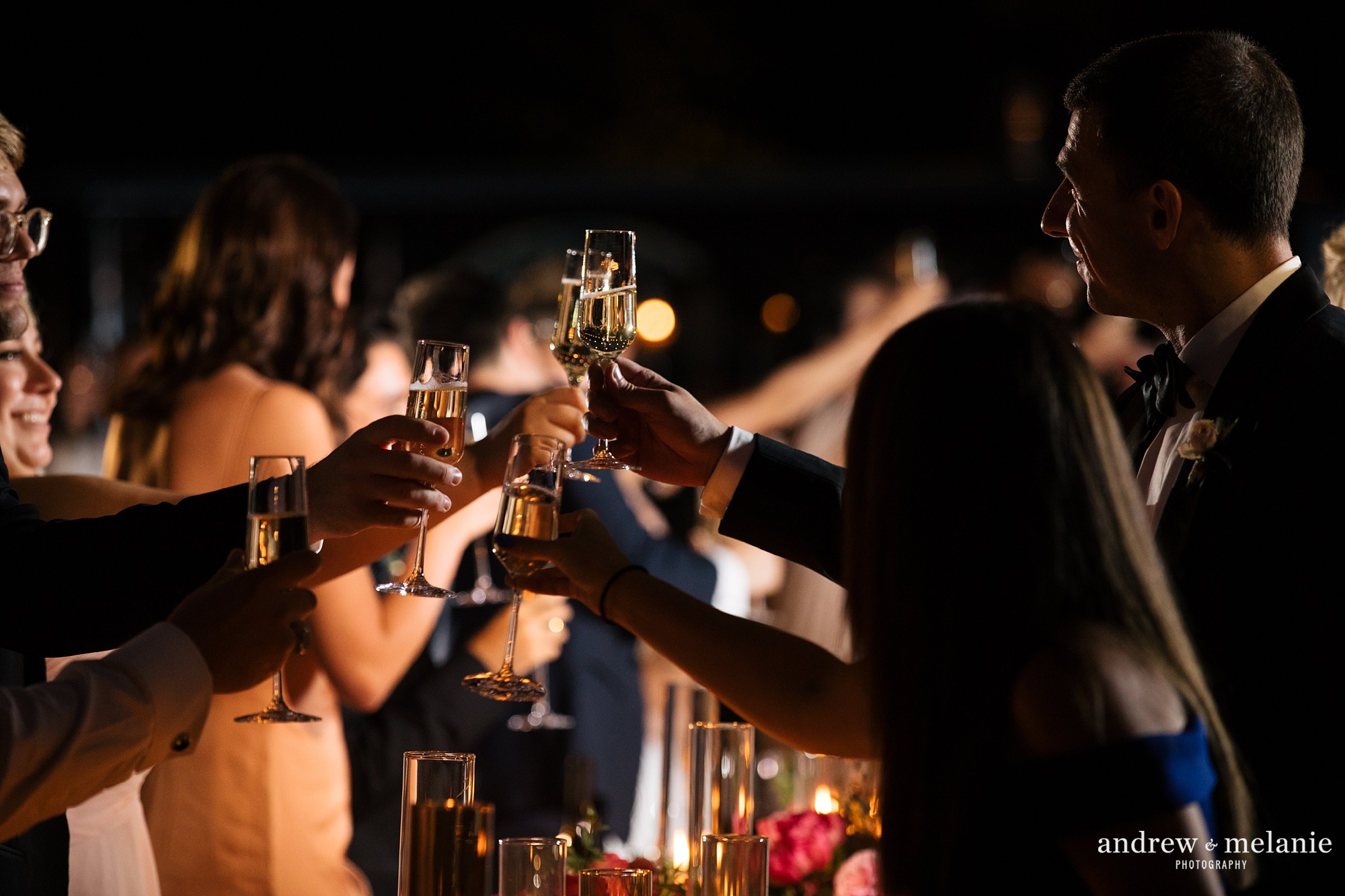 Toasts by candlelight