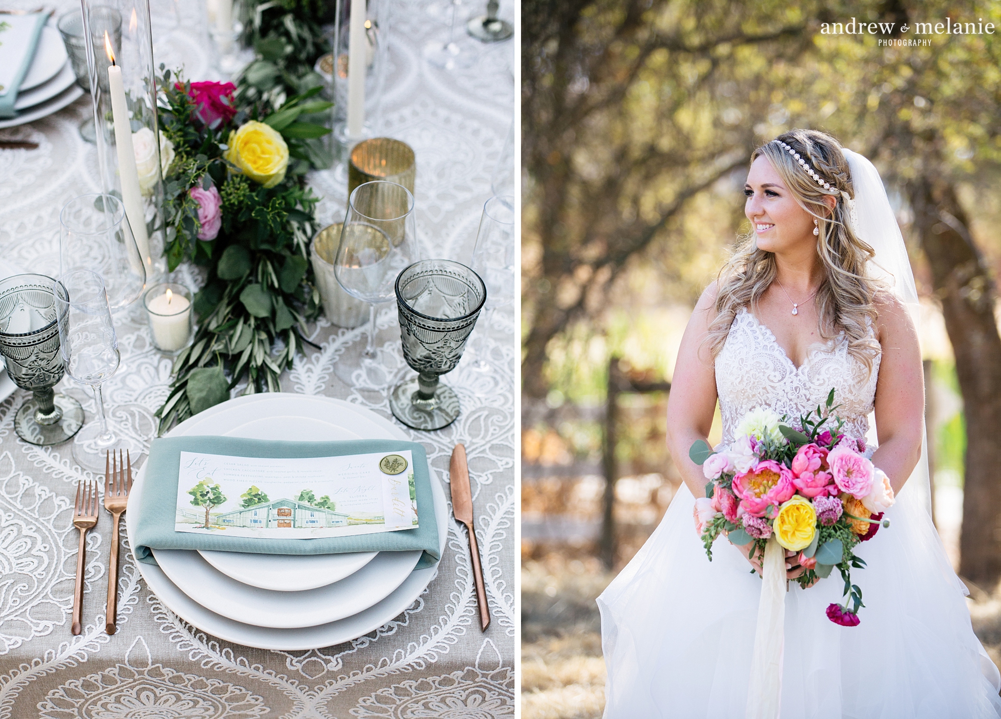 Elegant outdoor wedding Northern California