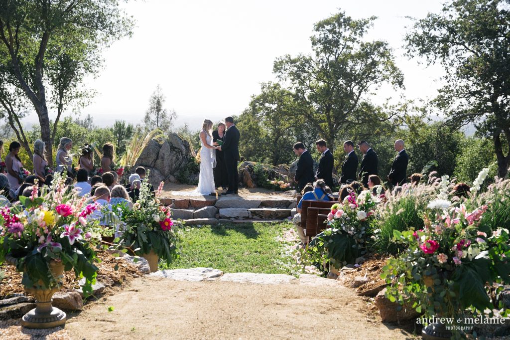 Boho wedding ceremony